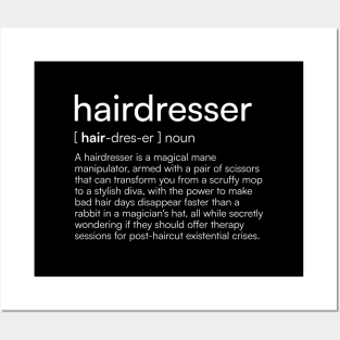 Hairdresser definition Posters and Art